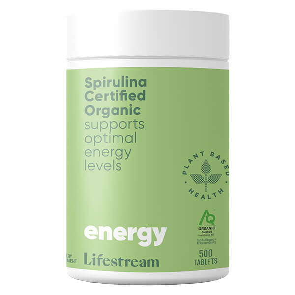 Lifestream Spirulina Certified Organic 500 Tabs