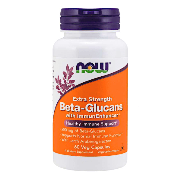 Now Foods Beta-Glucans with ImmunEnhancer 250mg 60 Caps