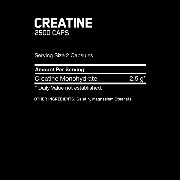 Optimum Nutrition Creatine 2500 100 Caps - Supplements.co.nz