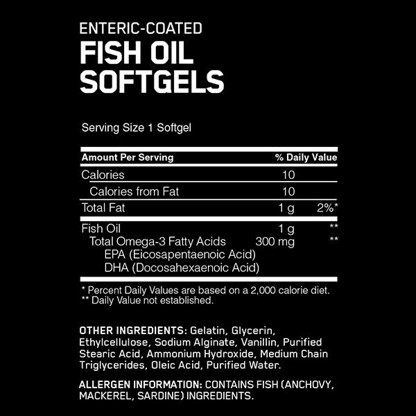 Optimum Nutrition Fish Oil 100 Softgels - Supplements.co.nz