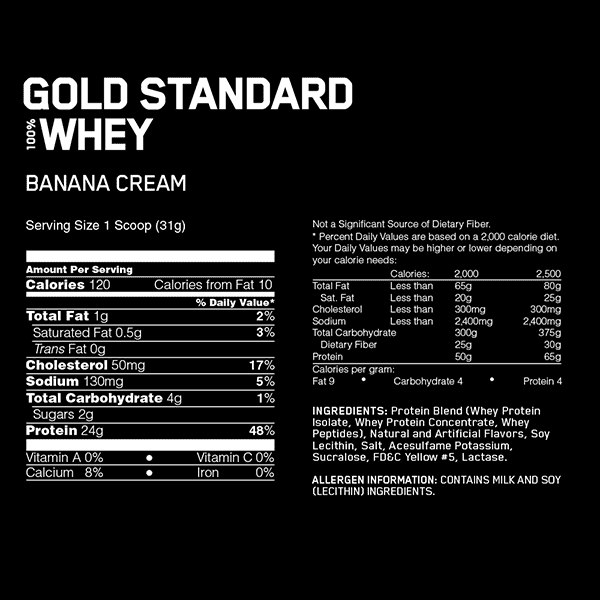 Optimum Nutrition Gold Standard 100% Whey 2lb - Supplements.co.nz