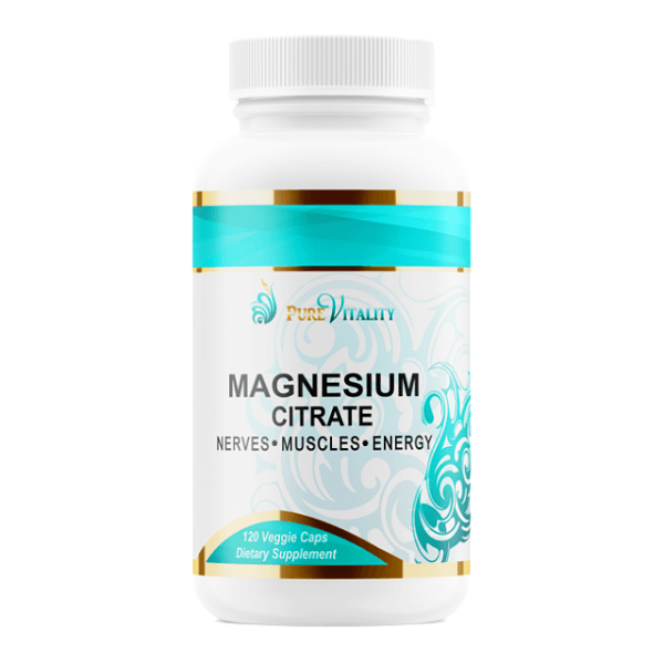 Pure Vitality Magnesium Citrate 750mg 120 Caps