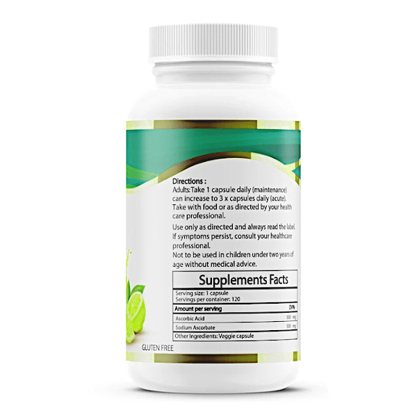 Pure Vitality Vitamin C 1000mg 120 Caps