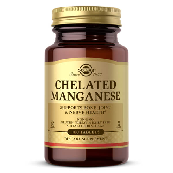 Solgar Chelated Manganese 100 Tablets