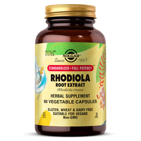 Solgar Rhodiola Root Extract 60 Vegetable Capsules