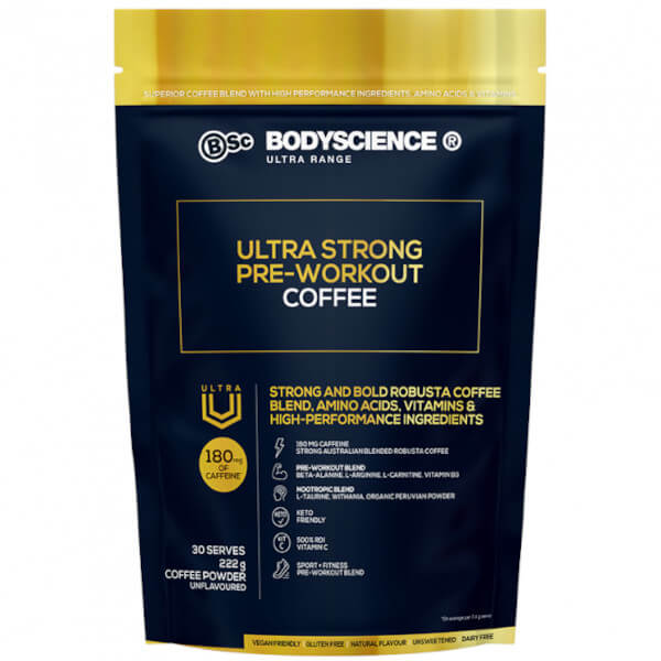 BSc Body Science Ultra Strong Pre-Workout Coffee 30 Serves